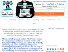 Tablet Screenshot of musialmarketing.com